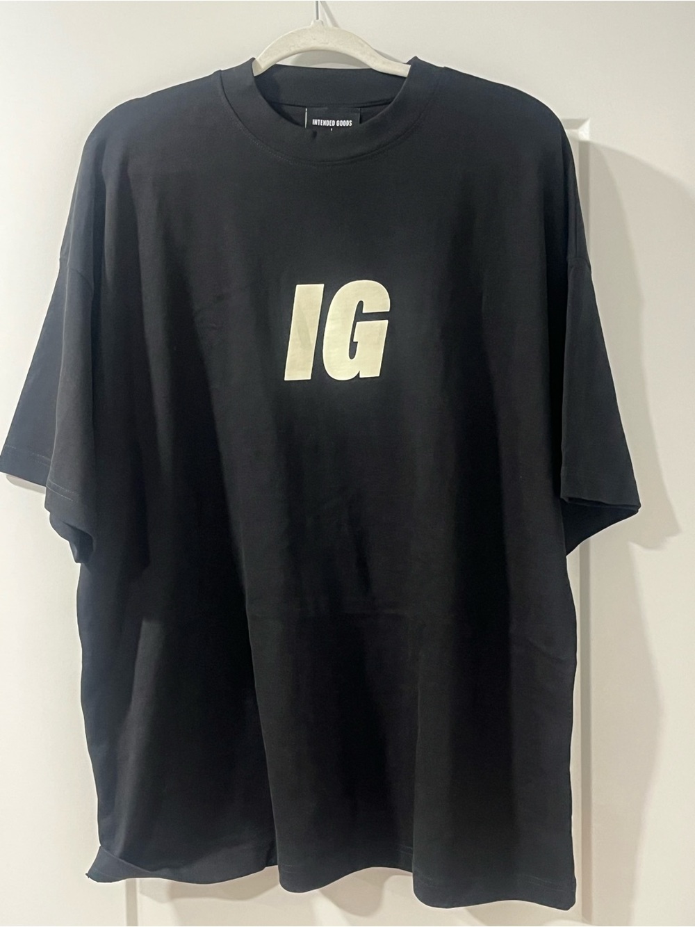 IG Logo Black Short Sleeve Tee